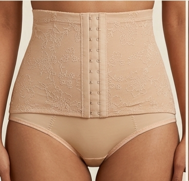 High-Waist Lace Tummy Control & Postpartum Shaper Panty