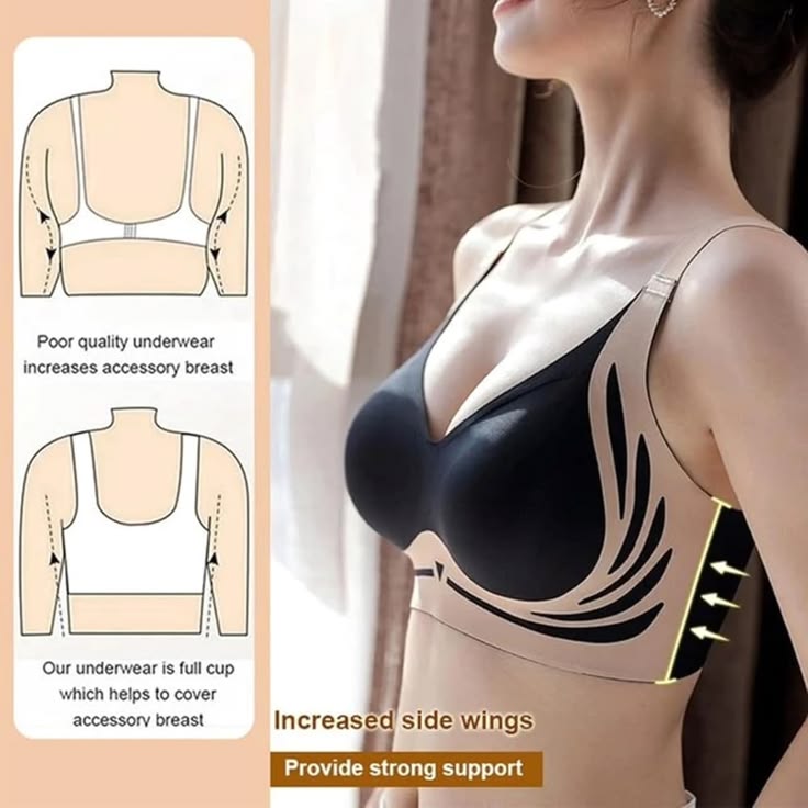 anti gravity , power full -seamless pushup bra
