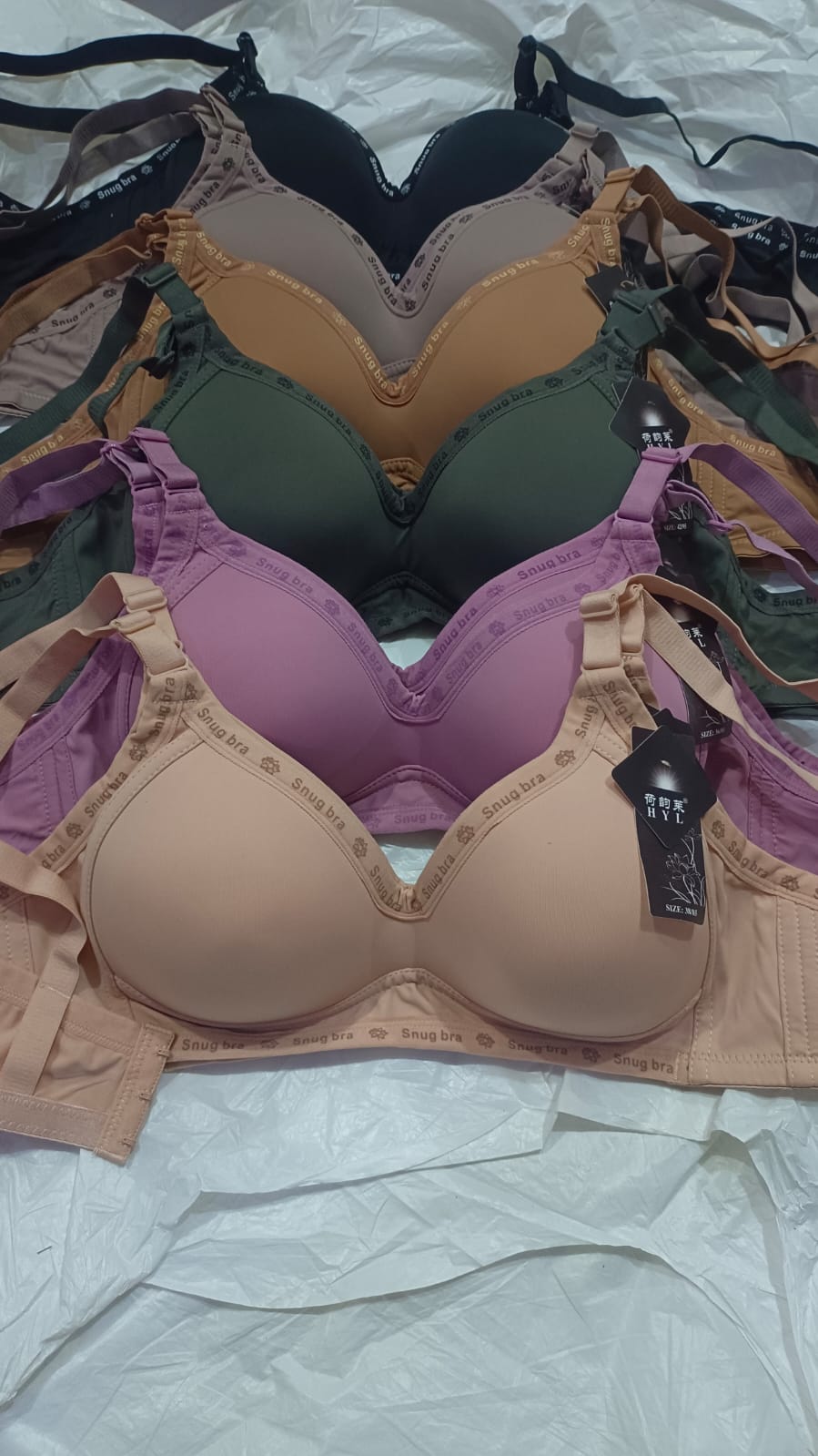 imported fancy foam Seamless Full-Coverage Soft-Padded Everyday Bra
