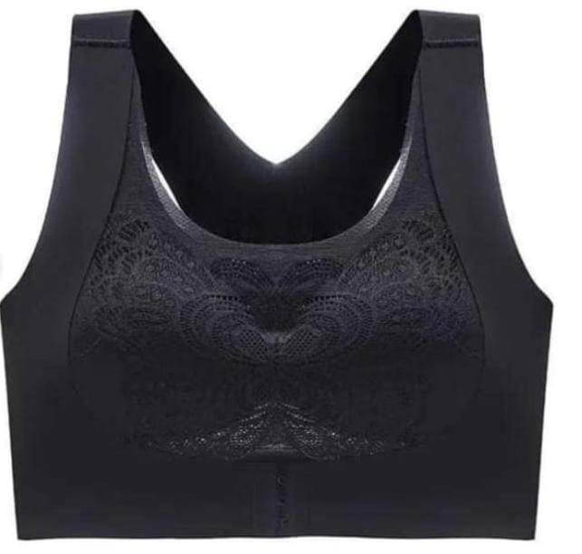 Butterfly Lace Front-Closure Wireless Lift Bra